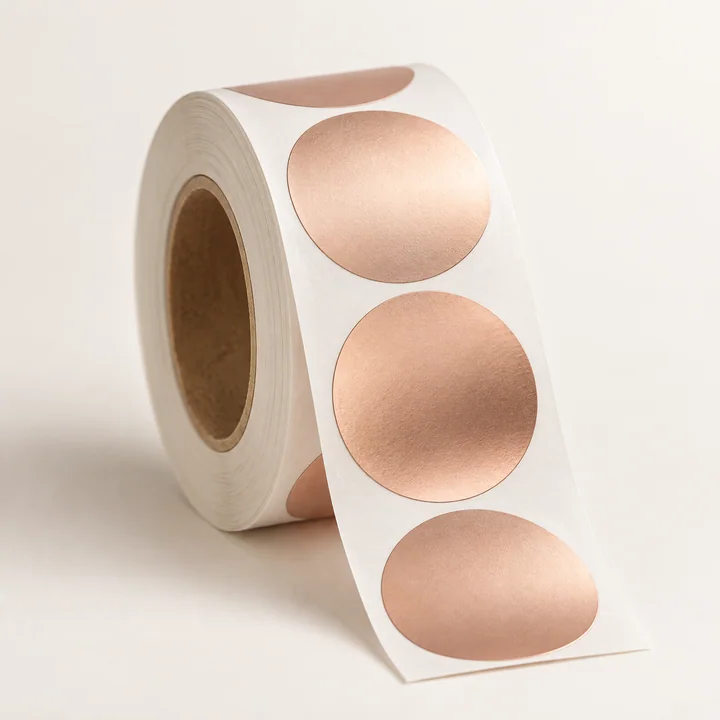 Logo stickers illustration for nail packaging